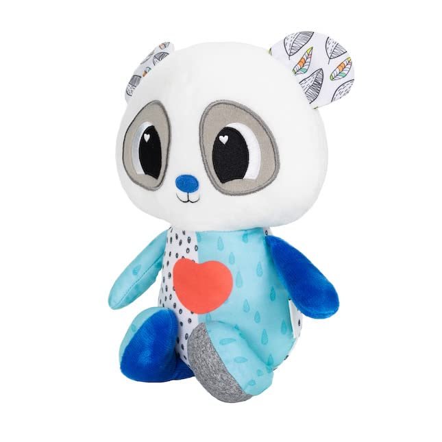 Lamaze Soothing Heart Panda Plush Lullaby Stuffed Animal - Vibrating Baby Soother Includes Calming Glowing Heartbeat and 3 Lullabies - Baby Light Up Toys and Musical Toys - Ages 9 Months and Up