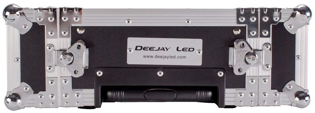 DEEJAY LED Top Quality Space Dj Rack Case with Handle Two Detachable Solid Covers, Fits 2u Pro Effects Equipment (TBH2UEDHW)