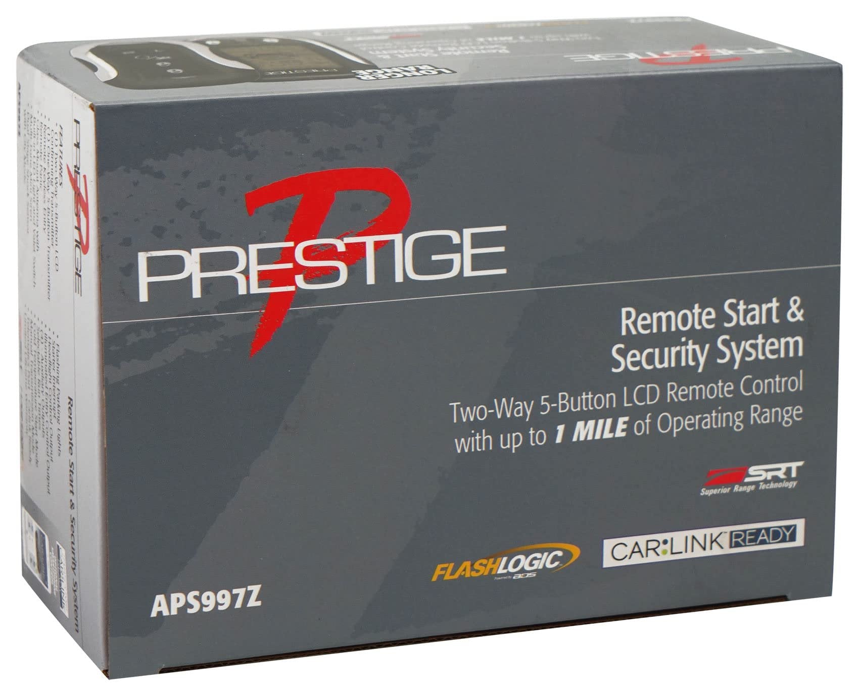 Prestige APS997Z Two-Way LCD Confirming Remote Start & Alarm 1-Mile Range