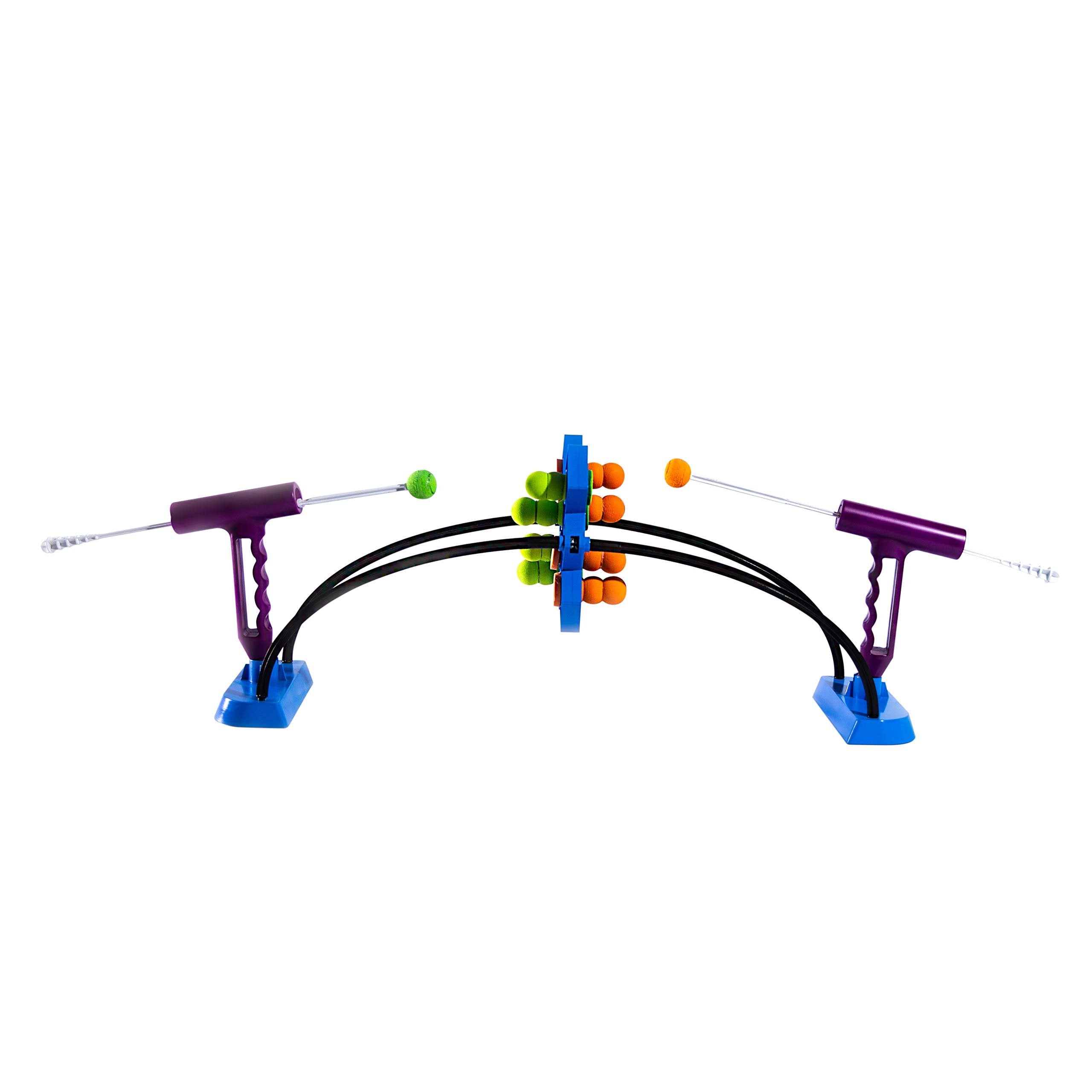 Far Out Toys Blast Out 4 Game, High-Intensity, Hand-Eye Coordination Action Game, Pop Pegs Out with Spring-Loaded Blaster Before Your Opponent, Play Offense and Defense, for Ages 8+