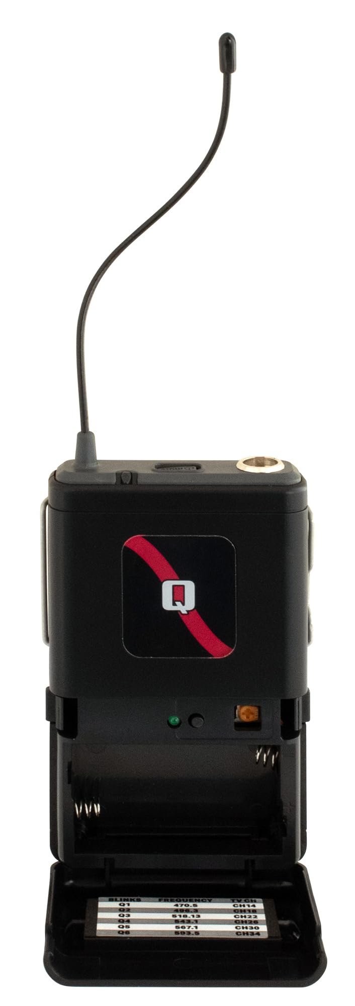 VocoPro Four Channel UHF Wireless Mic System with Headset and Lapel Mics