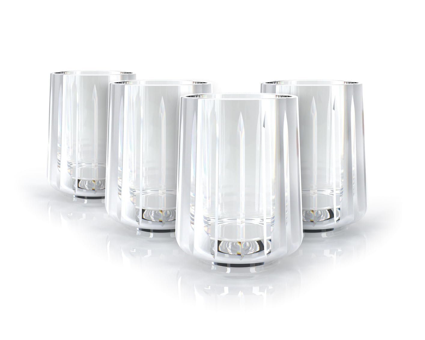 Godinger Double Old Fashioned Glass Set, Drinking Glass, Drinking Cup, Cocktail Glass, 9oz Glasses for Scotch, Bourbon, and Cocktails