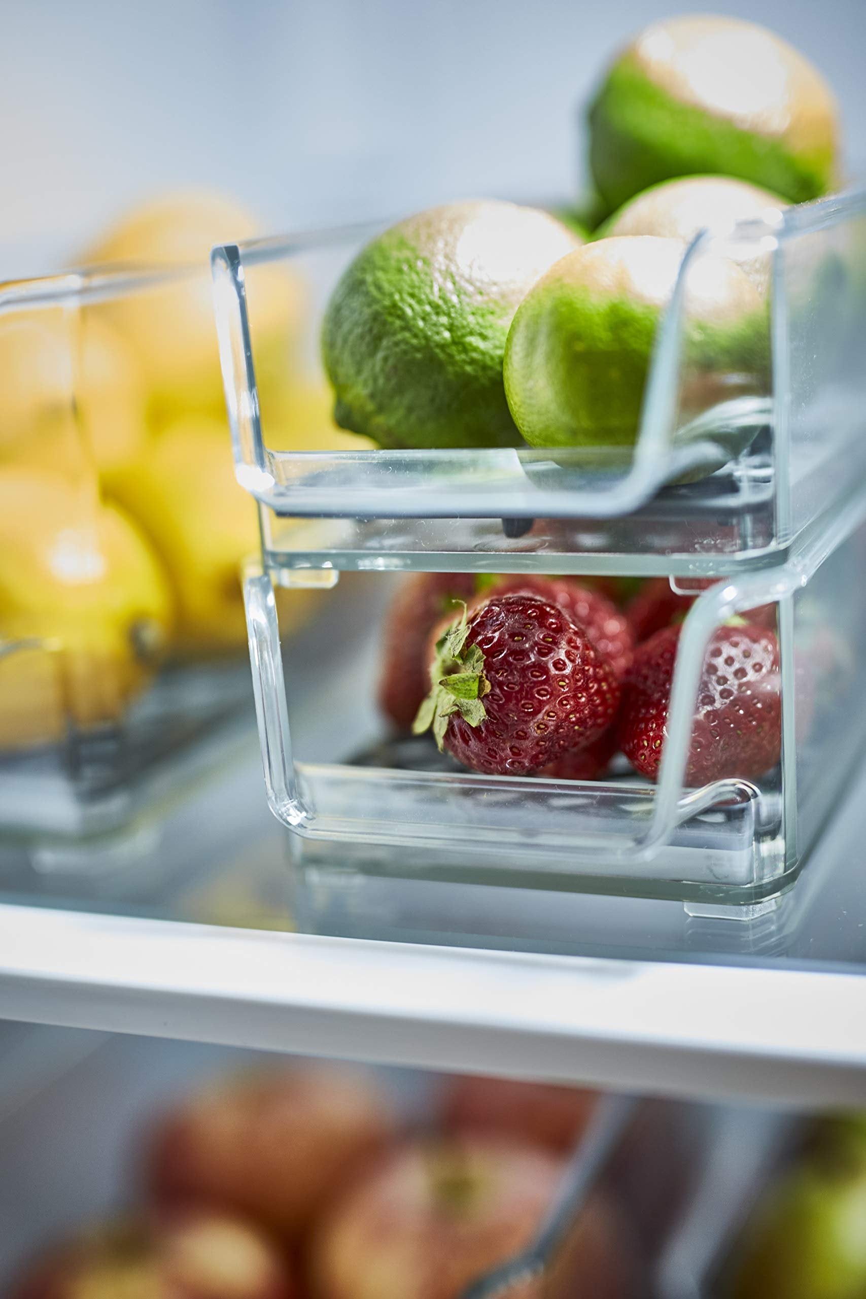 Spectrum Diversified Hexa in-Fridge Organizer Small Refrigerator Bin for Storage and Organization of Fruit Vegetables Produce and More, 8.5 x 4 x 2.25