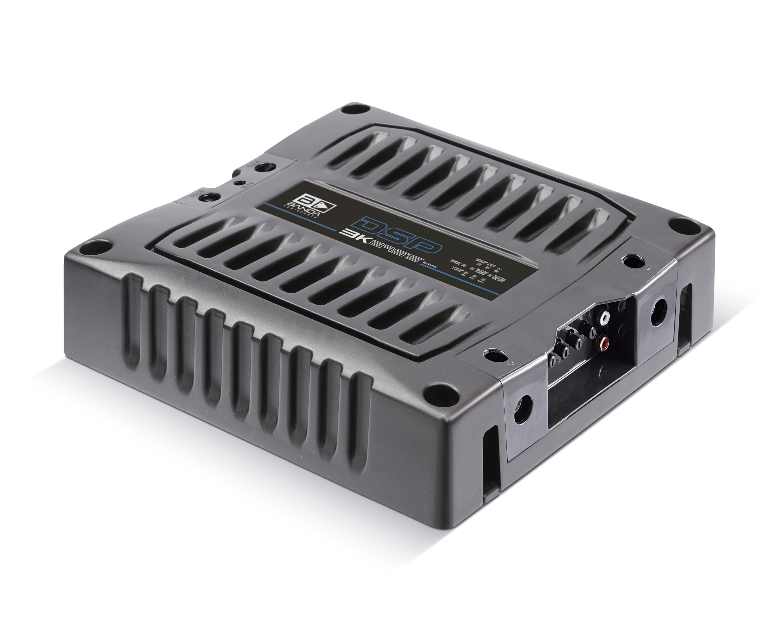 BANDA Audioparts DSP3K2BLACKBASS DSP 3K Bass Digital Amplifier 3000 Watts Rms 2-Ohms Car Audio Amp with Limiter 1 Channel - DSP3K2BLACK