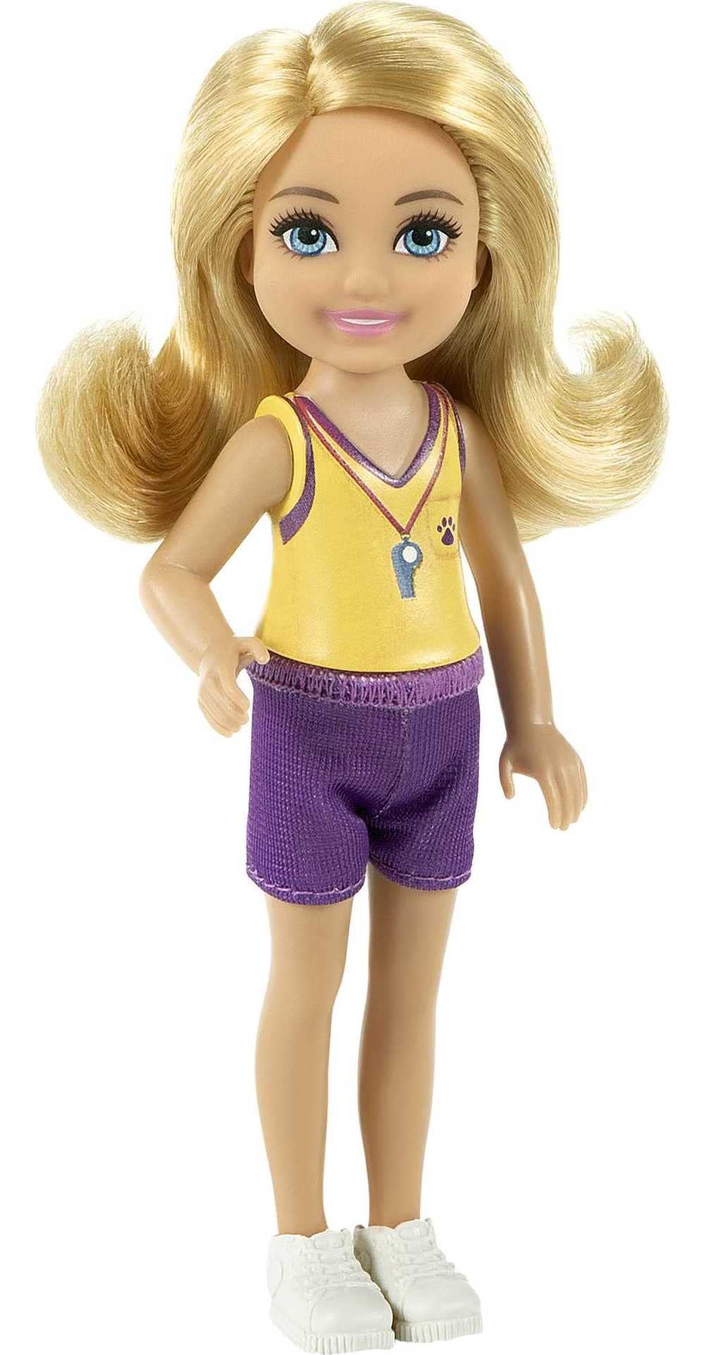Barbie Chelsea Can Be Doll & Playset, Blonde Dog Trainer Small Doll with Dog & 10 Accessories, Including Leash, Jumping Hoop, Obstacle Cones & More
