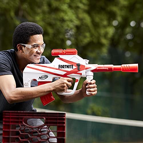 Nerf Fortnite B-AR Motorized Dart Blaster - Fortnite Converge Wrap, Motorized 10-Dart Blasting, 10-Dart Clip, 10 Official Elite Darts