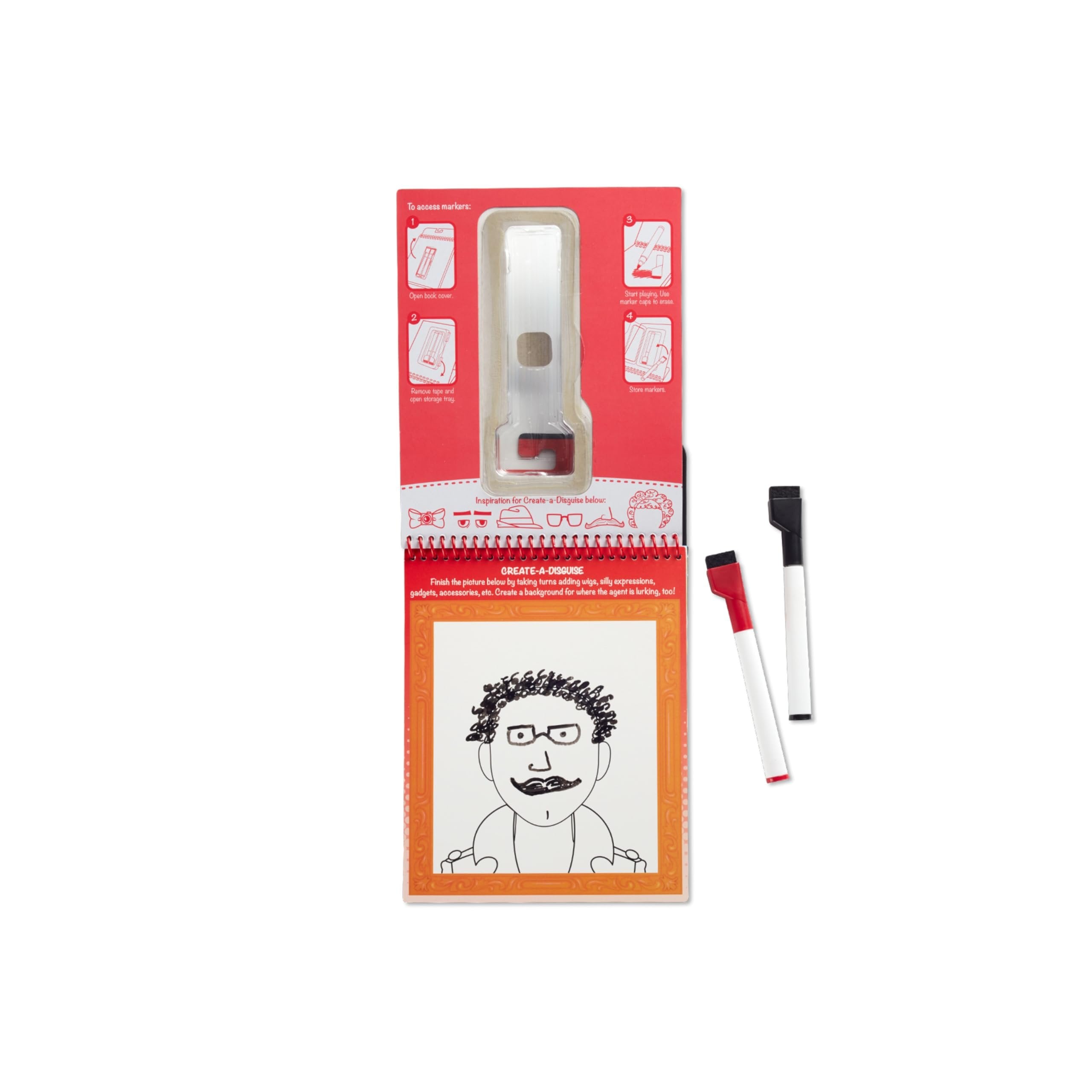 Melissa & Doug Wipe-Off Activity Pad - Spy