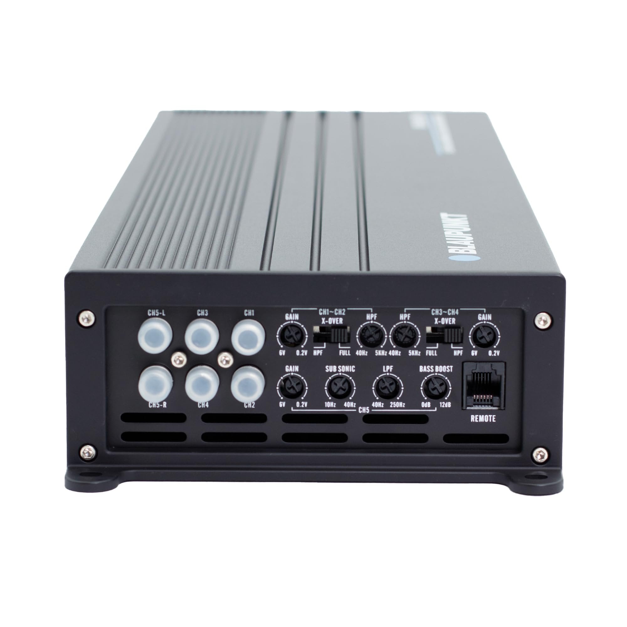 BLAUPUNKT BPA-C500 Elite Car Audio Class AB + Class D 5-Channel 3600W Stereo Amplifier Bridgeable Bundle with Gravity Magnet Phone Holder