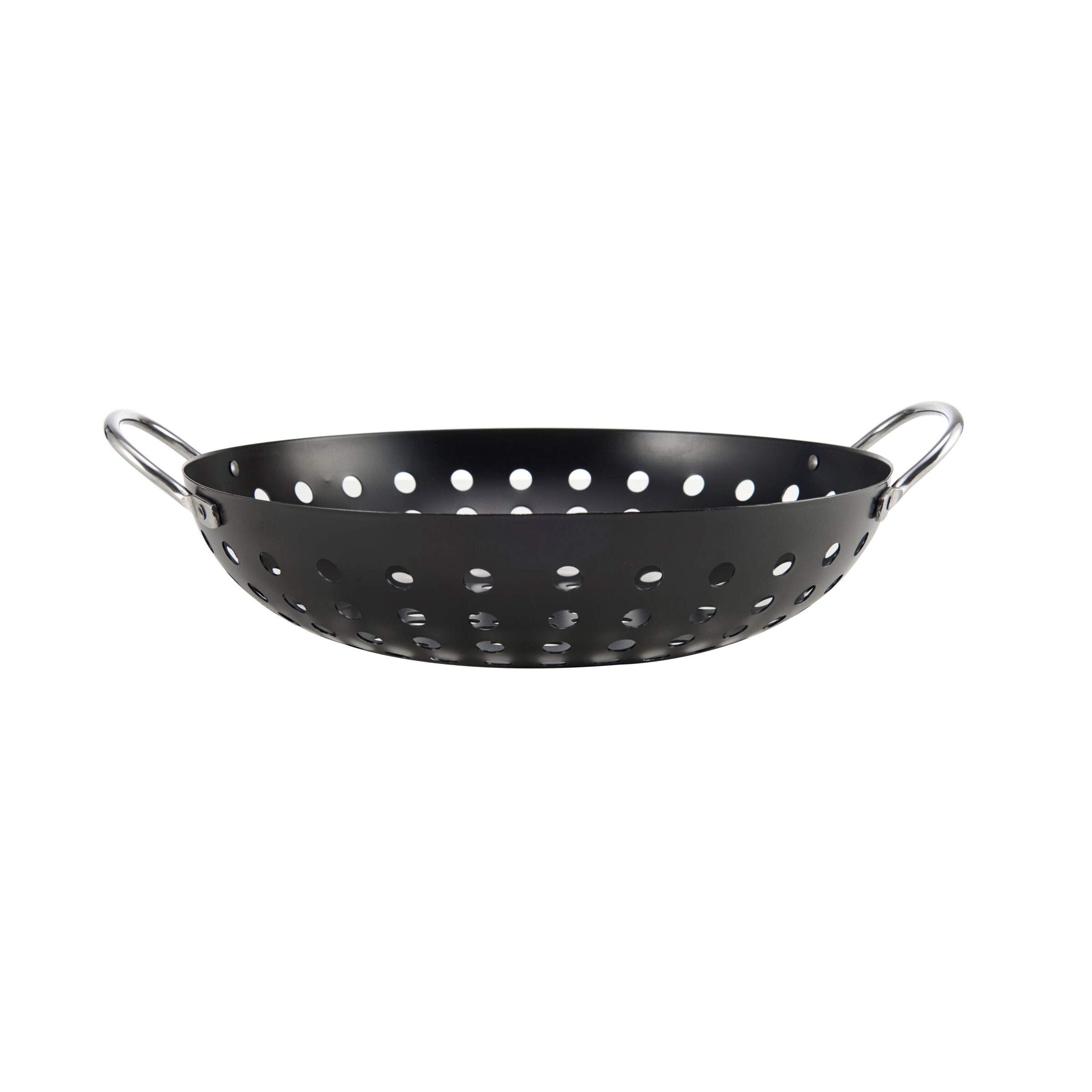 Farberware Barbecue Nonstick Round Wok Topper, 11-Inch, Black
