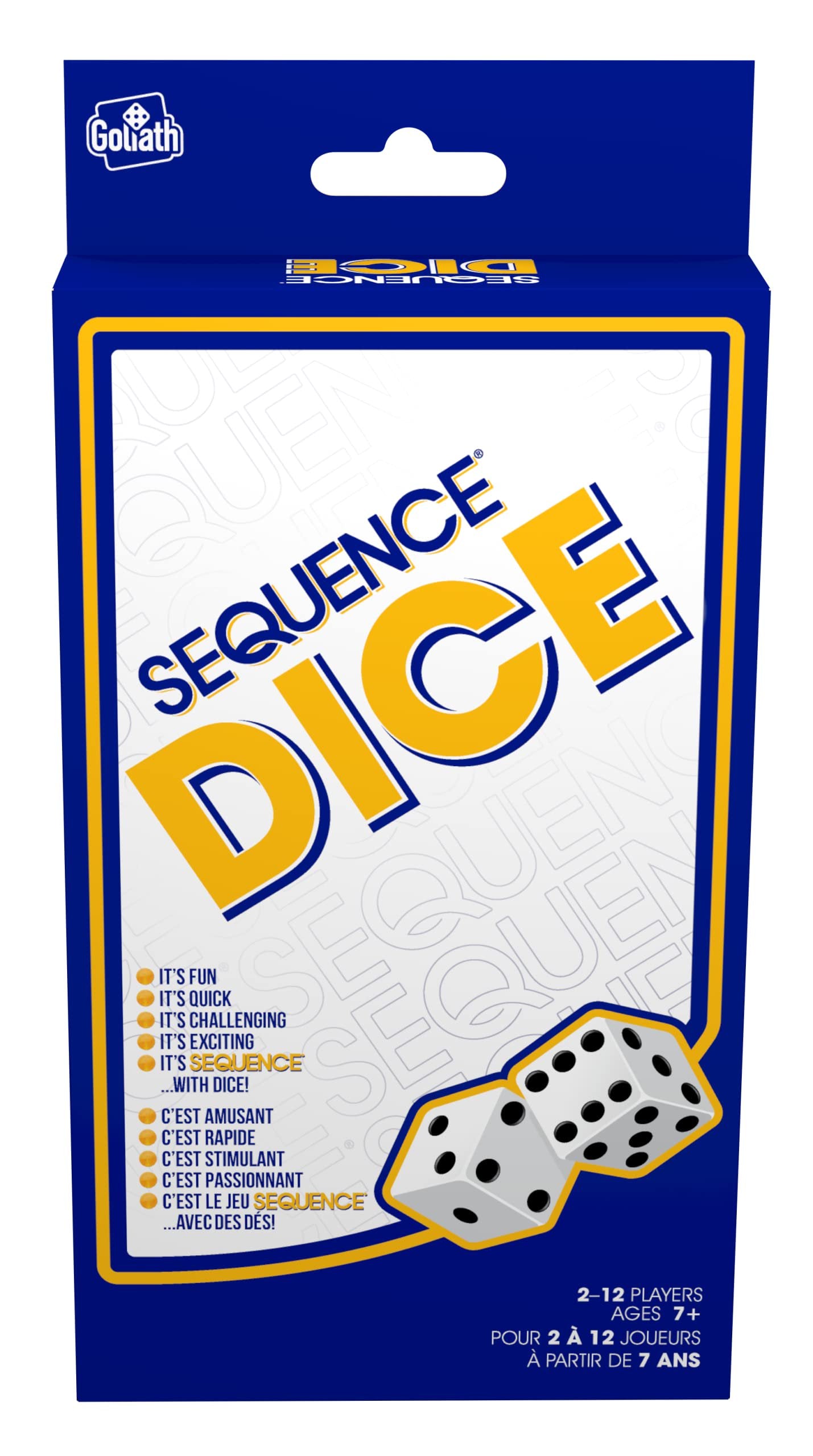 Sequence Dice Peggable - Bilingual by Jax - Packaging Colors May Vary
