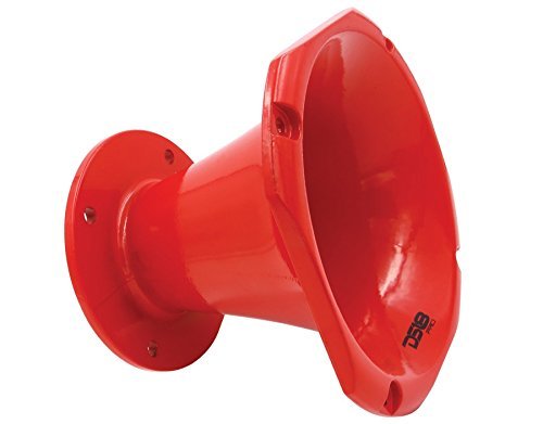 DS18 PRO-HA100 Circular Universal Driver Horn Body Easy Twist On/Off Installation (Red)