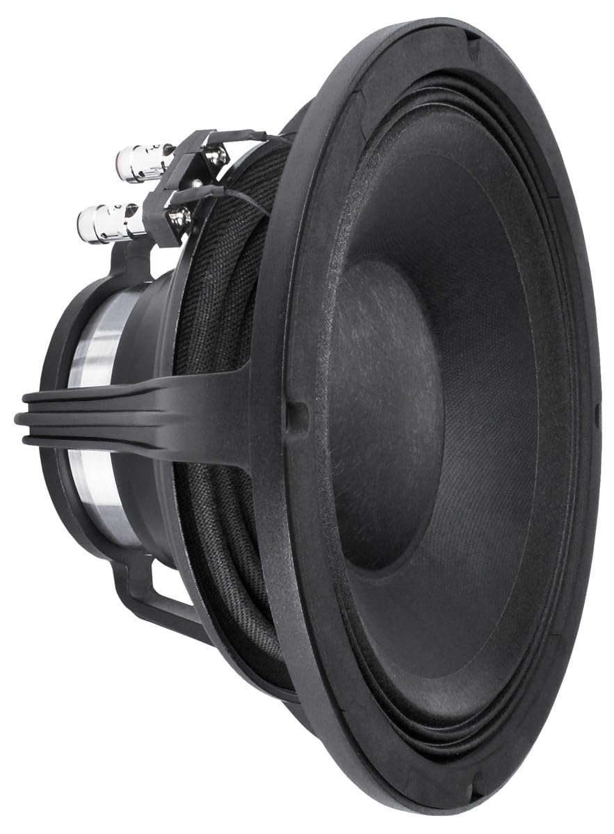 Faital Pro 10FH500-8 10-inch Midbass Speaker 8-Ohms with 3-in Voice Coil 500 Watt Rms 1000 Watt Max Power Capacity Triple Roll Surround Neodymium Magnet