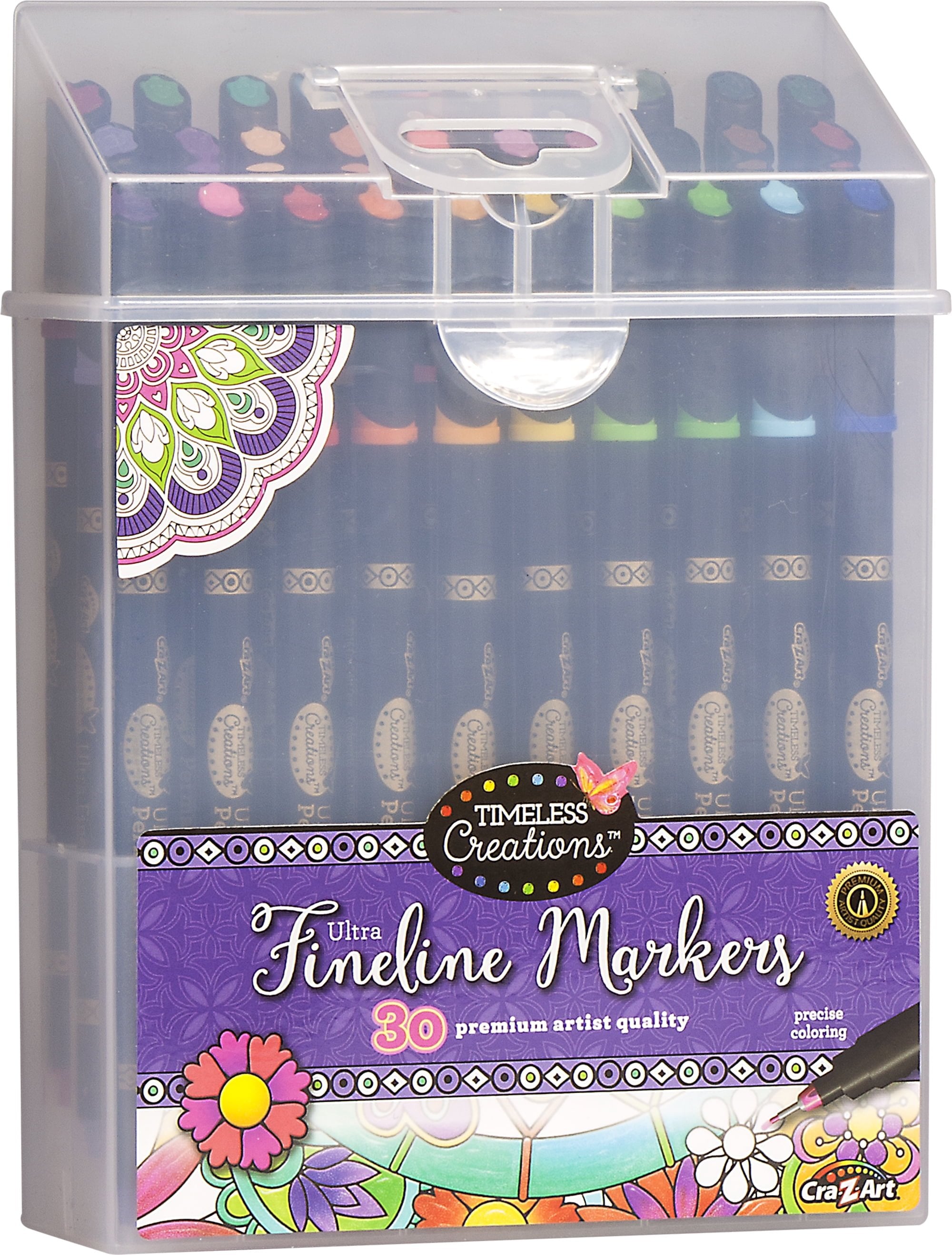 Cra-Z-Art Fineline Markers in Case, 30 Count