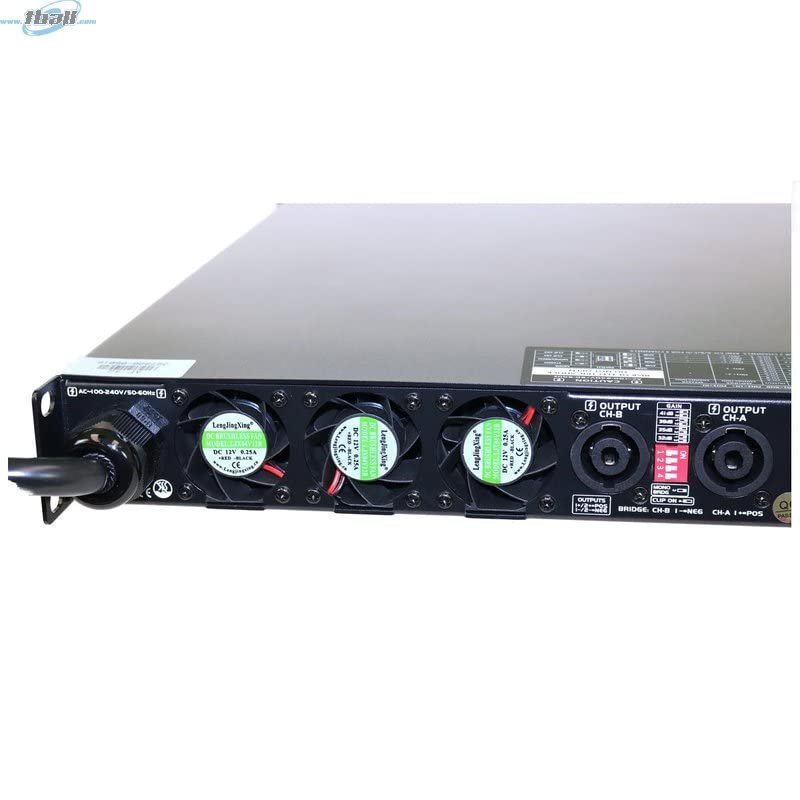 ADMARK AD-42 Amp Professional High Power Audio Class-D Power Amplifier 2 x 7800 Watts @ 4 Ohms Per Channel with Dual Digital Signal LEDs 1 U Rack Mount