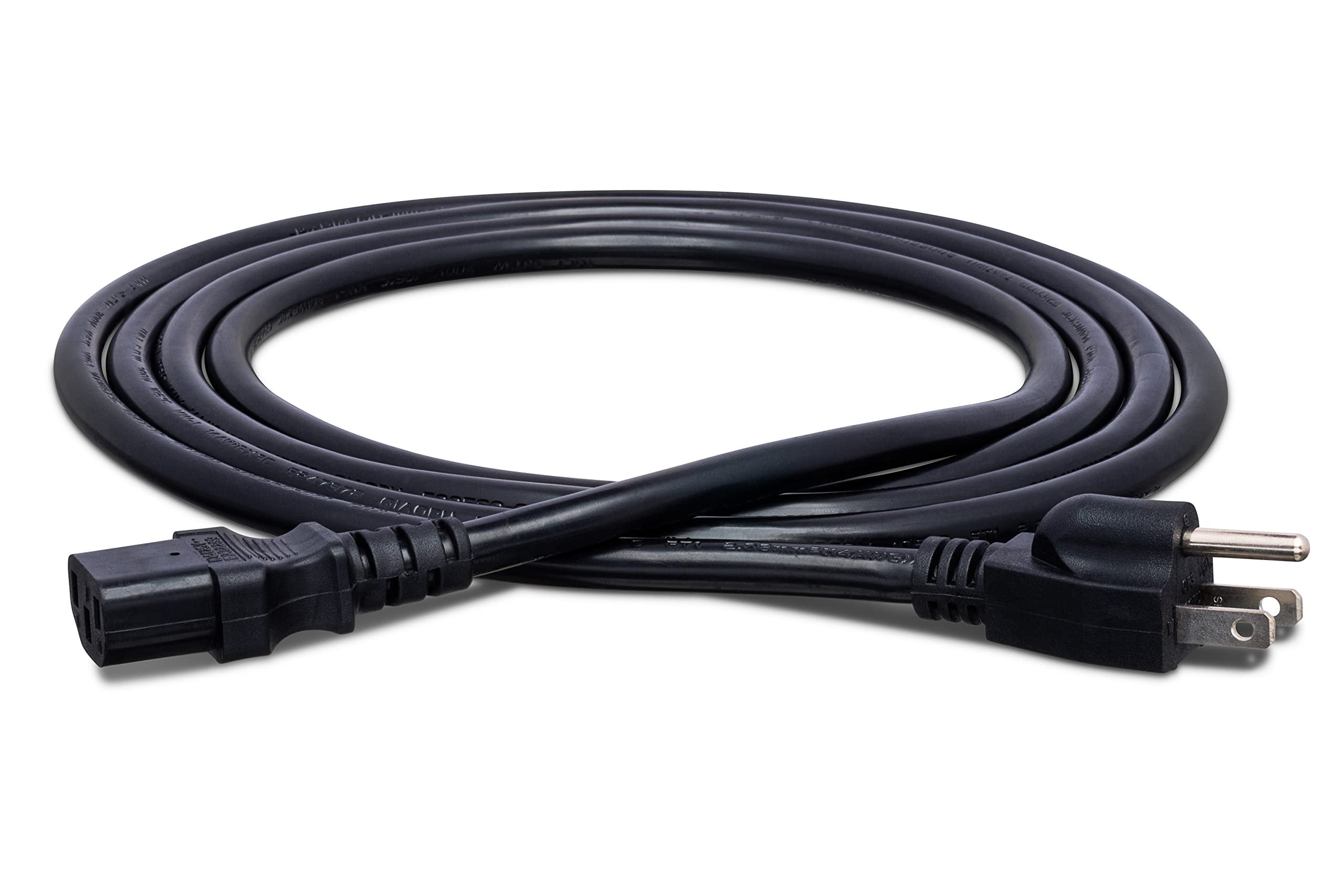 Hosa PWC-401.5 IEC C13 to NEMA 5-15P Power Cord, 1.5 Feet