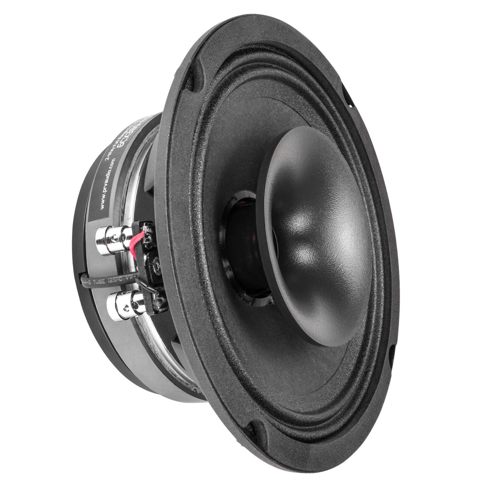 PRV AUDIO 6.5" Shallow Coaxial Car Audio Speaker 6CX380-4 Slim Loudspeaker with Built-in Tweeter Driver and Grill Included 380 Watts 4 Ohm (Single)