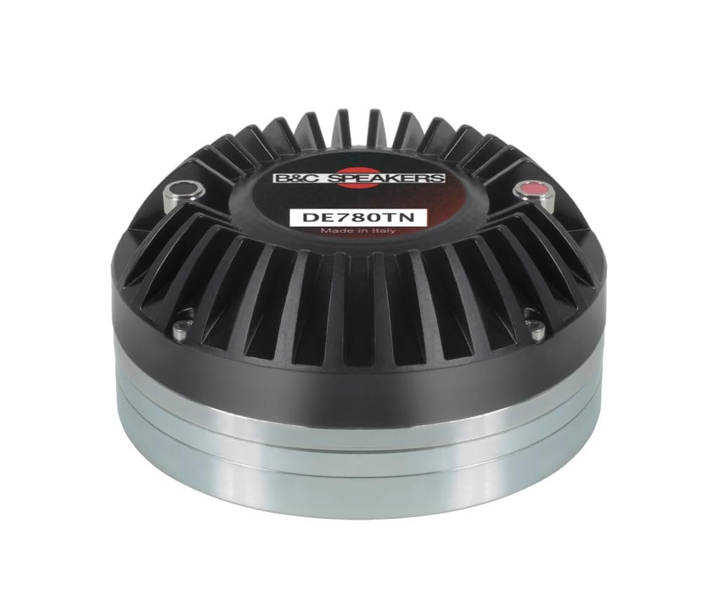 B&C Speakers DRV780TN-8 Compression Driver 1.4 inch Horn Throat Diameter Titanium Diaphragm 110 Watts Rms 220 Watts Peak 8 Ohms Motorcycle Car Pro Audio Sound Speaker - DRV780TN8