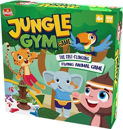 Goliath Jungle Gym Game - Fast-Flinging Flying Animal Game - Ages 4 and Up, 2-4 Players
