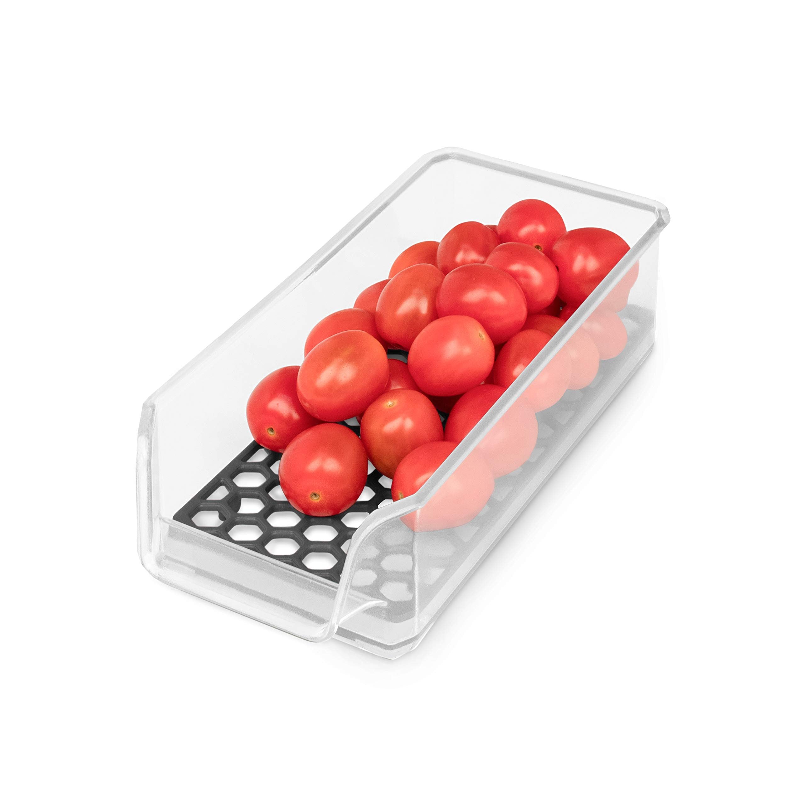 Spectrum Diversified Hexa in-Fridge Organizer Small Refrigerator Bin for Storage and Organization of Fruit Vegetables Produce and More, 8.5 x 4 x 2.25