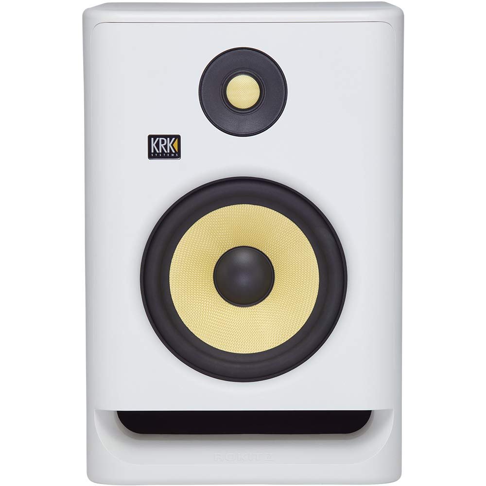 KRK RP5 Rokit 5 G4 Professional Bi-Amp 5" Powered Studio Monitor, White Noise