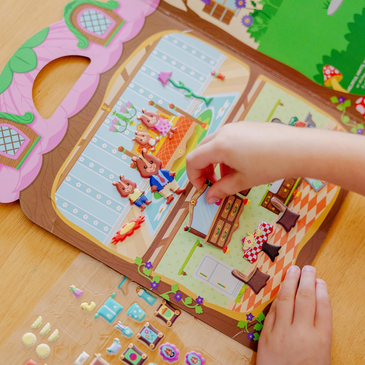 Melissa & Doug Puffy Sticker Activity Books Set - Farm, Safari, and Chipmunk Reusable Stickers, Restickable Puffy Sticker Books for Kids Ages 4+ - FSC Certified