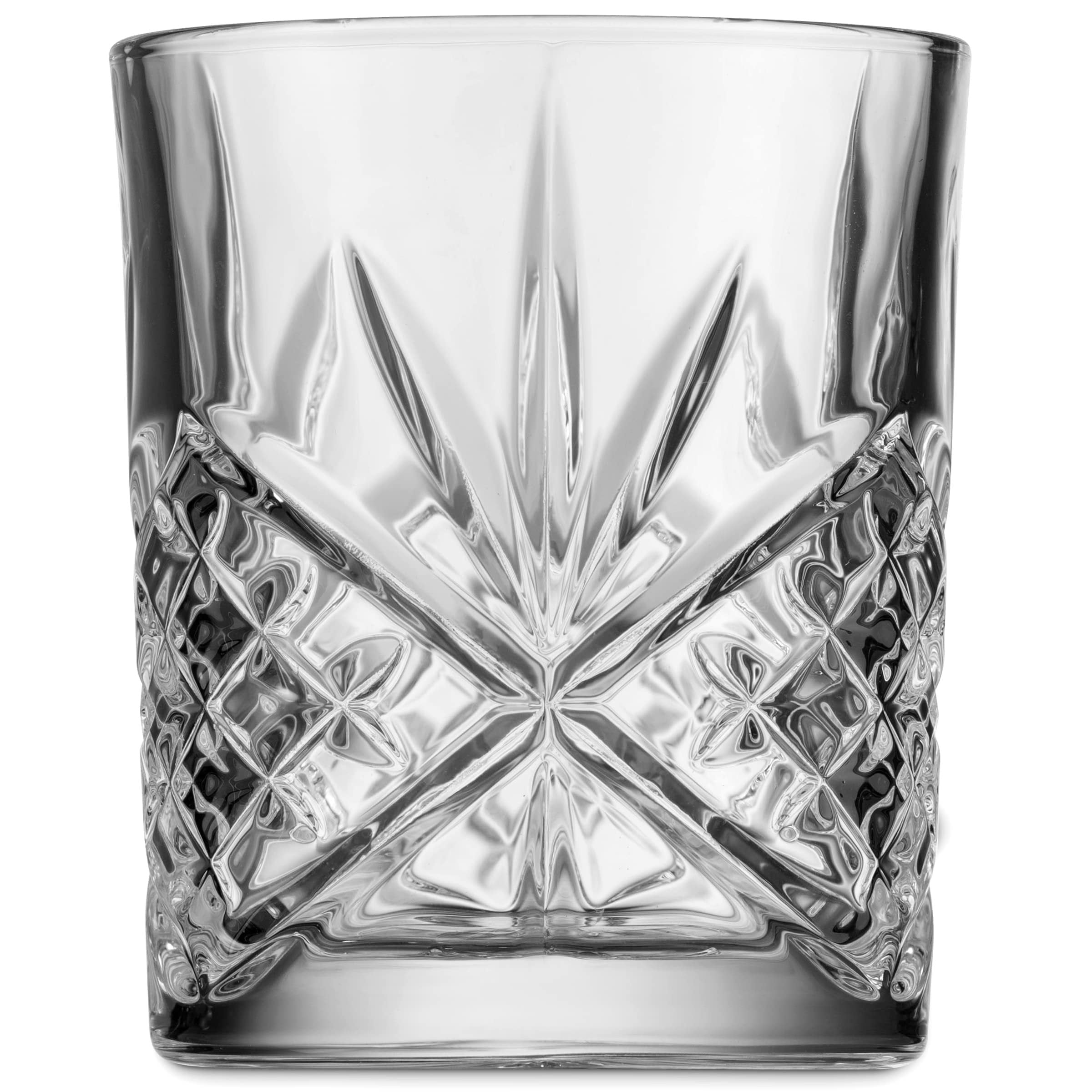 Godinger Whiskey Glass and Whiskey Stones, Gift Set Includes Old Fashioned Whiskey Glasses, 6 Whiskey Rocks Chilling Stones and Storage Pouch, Gifts for Men