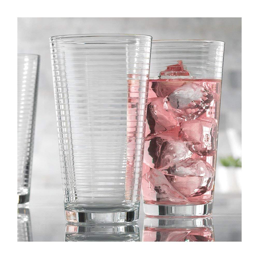 Home Essentials 328 Set of 4 Solar 17 Oz Highball Glasses