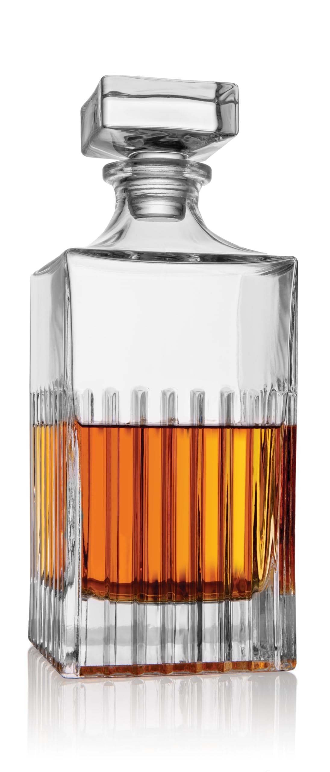 Godinger Liquor Decanter, Wine Decanter, Whiskey Decanter, Cocktail Decanter, Vodka, Bourbon, Beer, Morgan 30oz