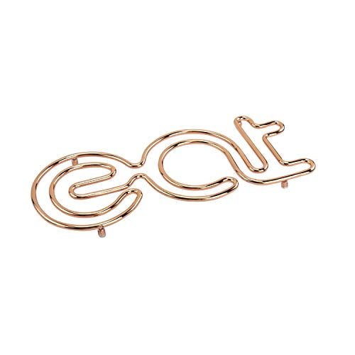 Spectrum Diversified Eat Trivet, Steel Cooling Rack for countertops & Kitchen Tables, Copper