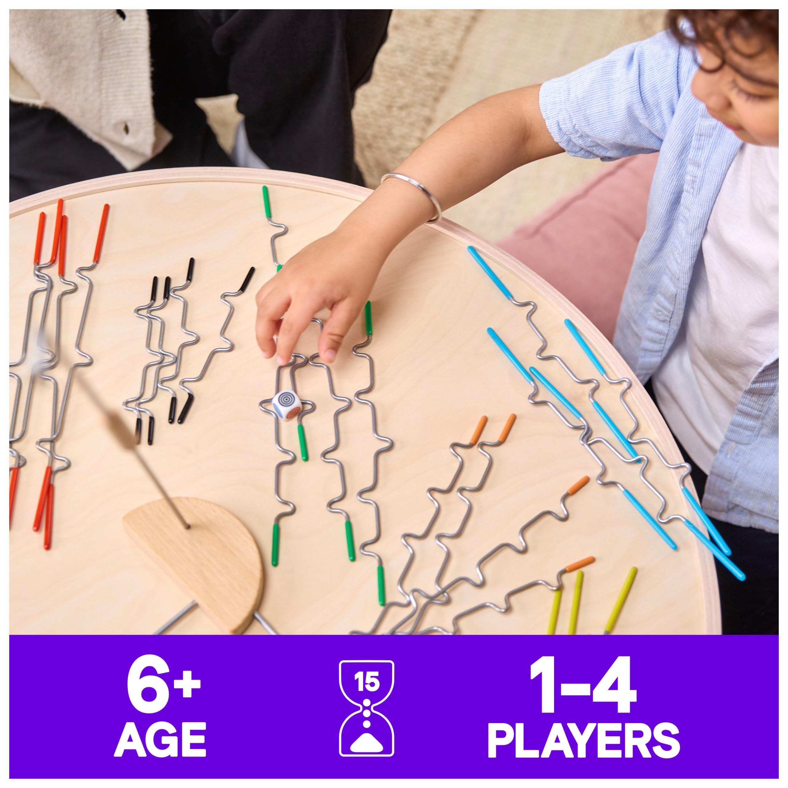 Spin Master Games, Suspend, A Balancing Family Game of Tricky Hangs & Steady Hands, Family Game Night, Learning Toy, 1-4 Players, for Ages 6 & Up