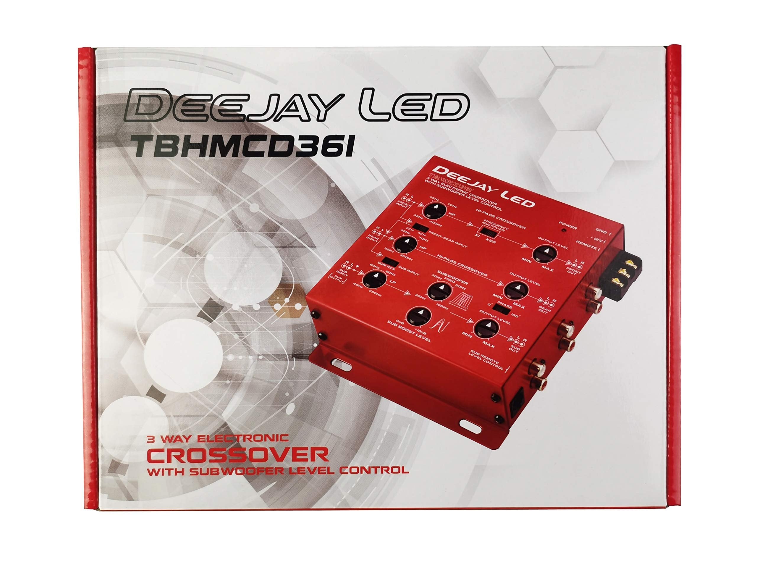 Deejay LED Vehicle Multi-Amplifier Crossover with RCA Inputs and Outputs