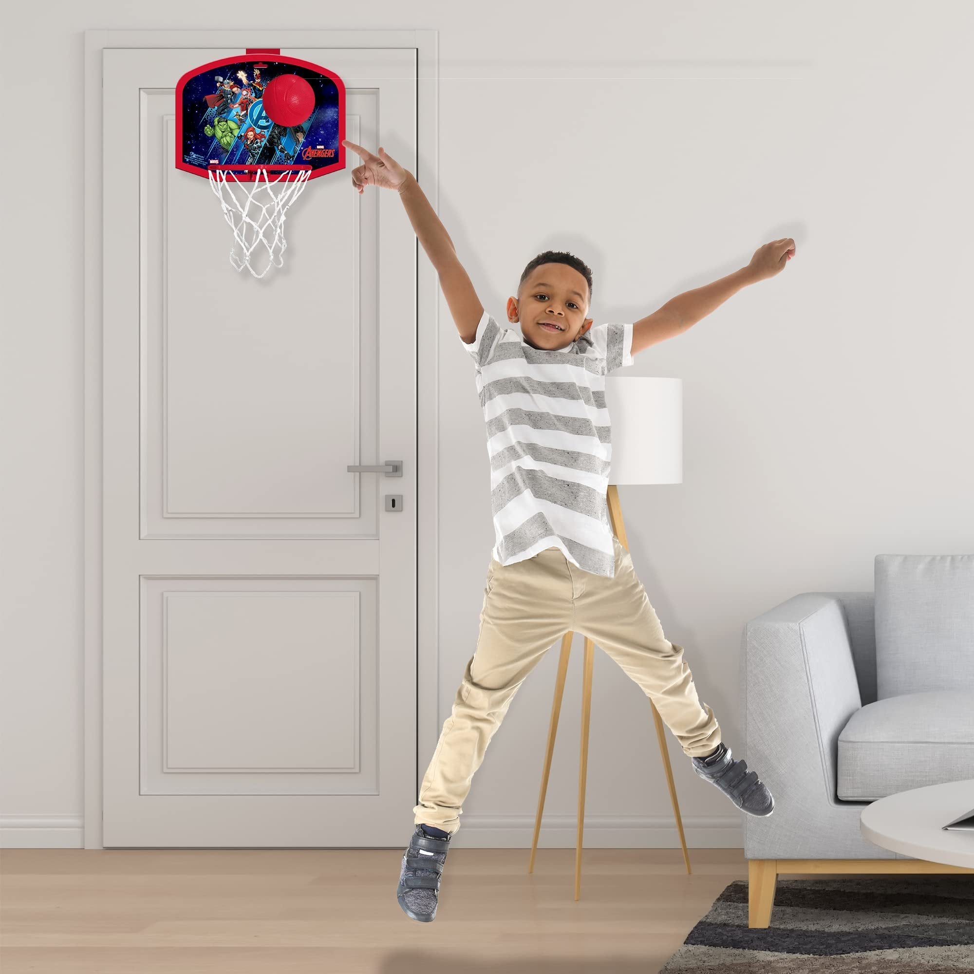 Hedstrom Over The Door Basketball Hoop Set, Marvel Avengers