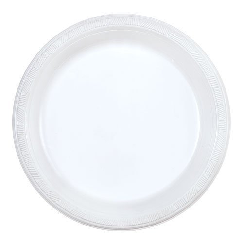 Party Dimensions 12900 9 in. White Plastic Plate - 600 Per Case