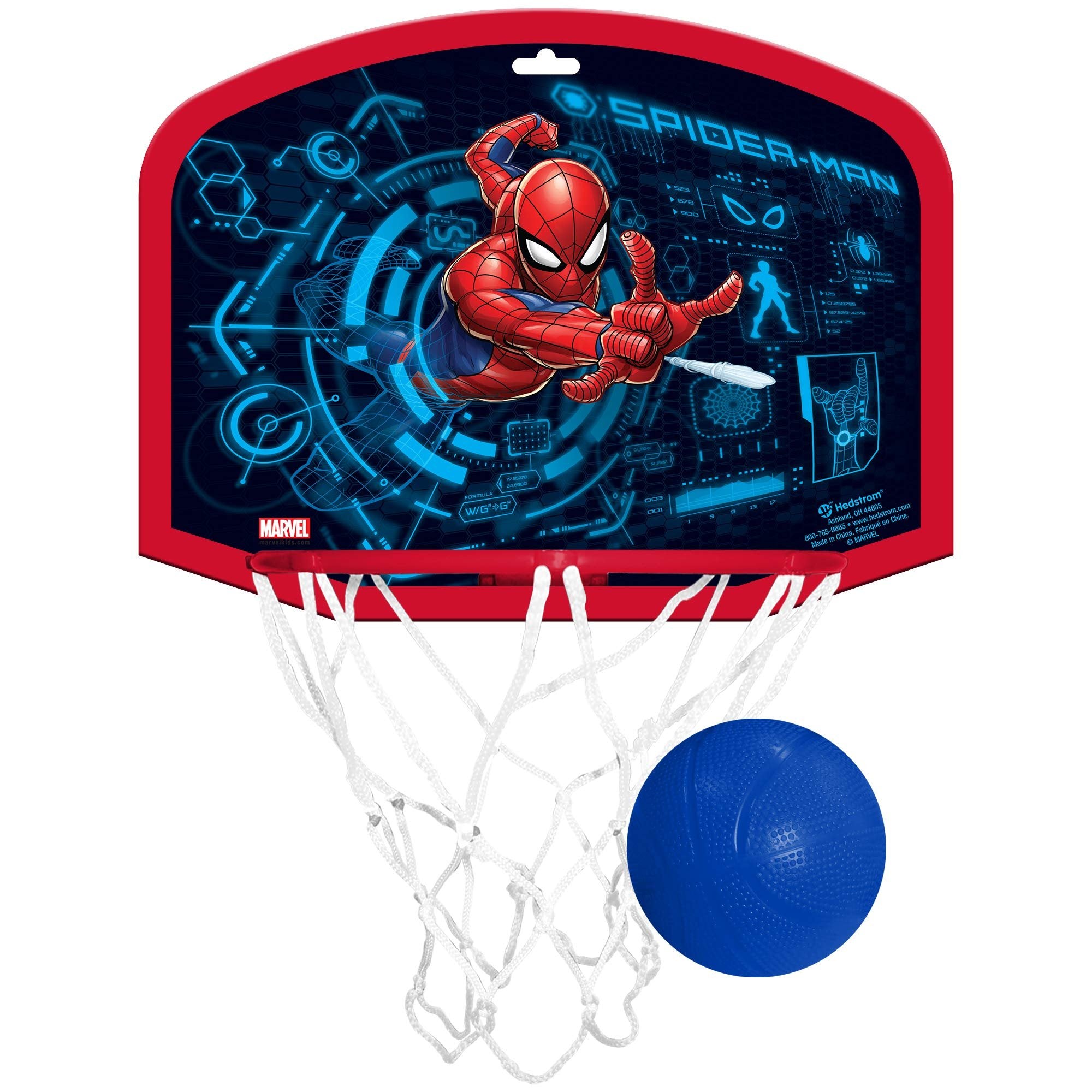Hedstrom Over The Door Basketball Hoop Set, Marvel Spiderman