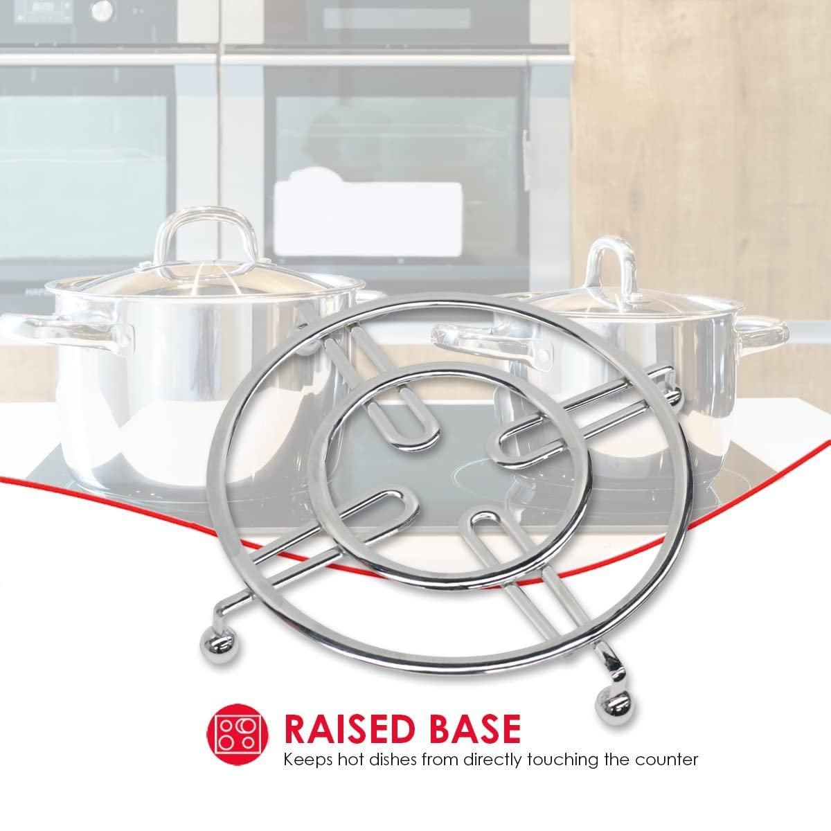 Home Basics Chrome Collection Trivet