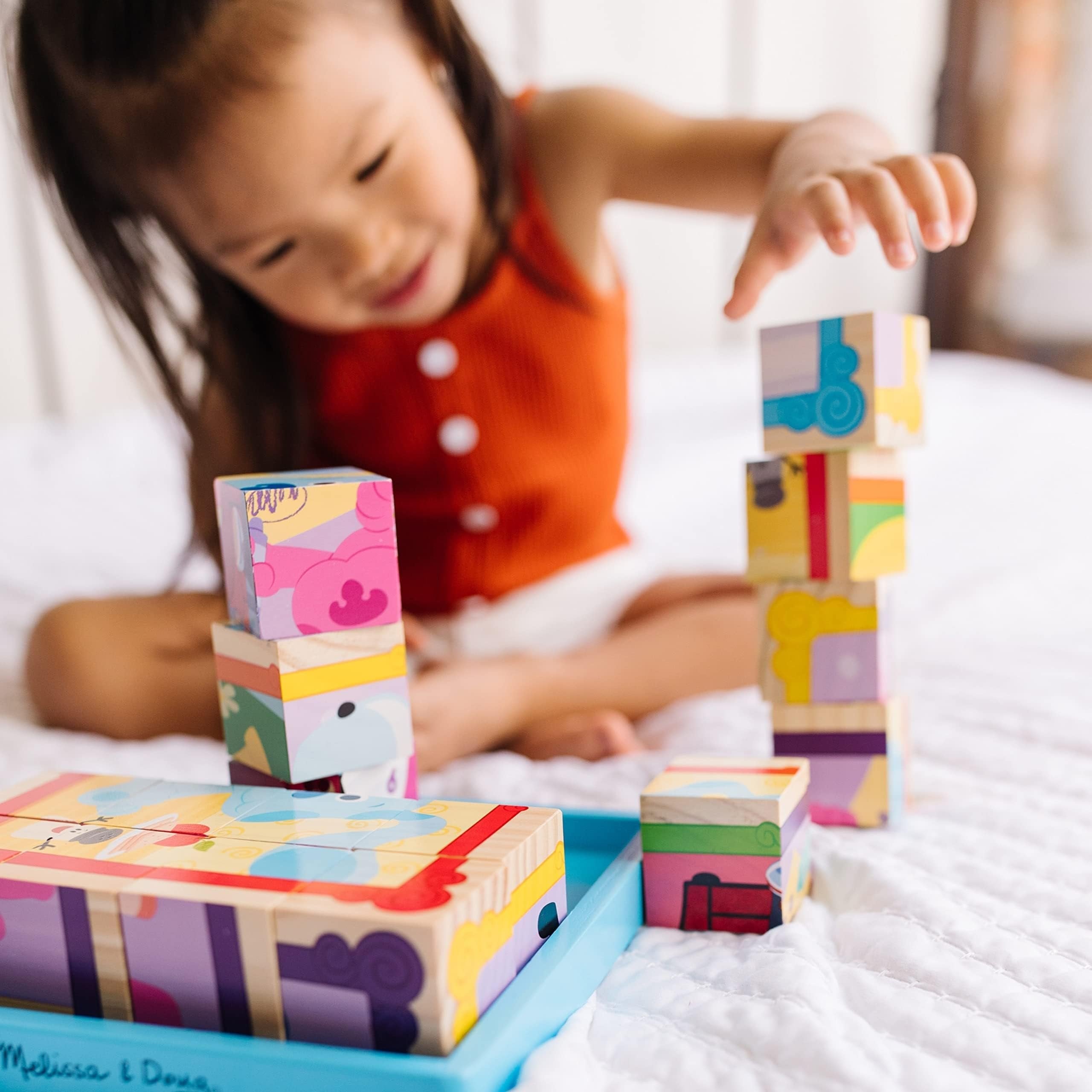 Melissa & Doug Blue's Clues & You! Wooden Cube Puzzle (16 Pieces)