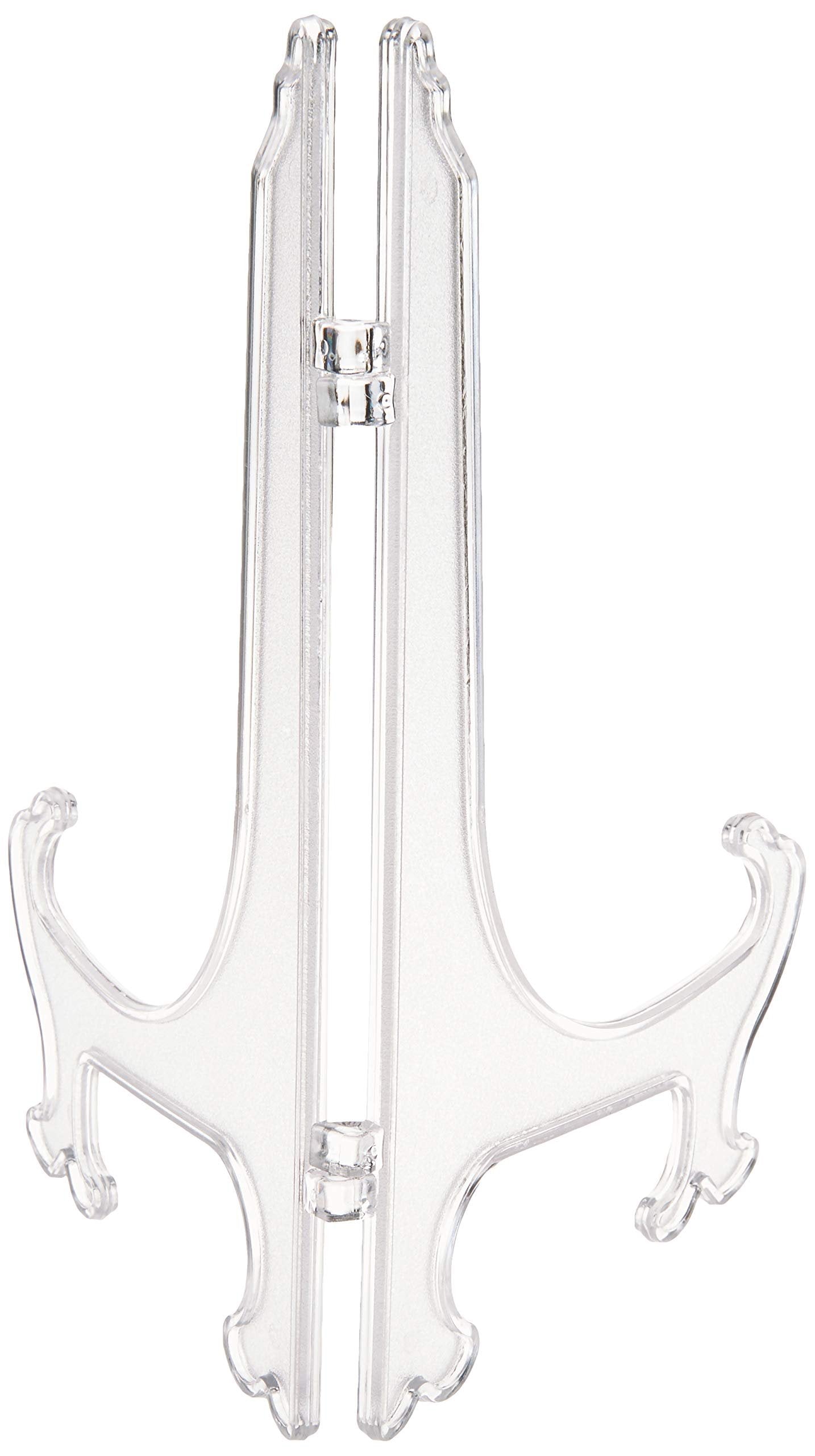 1 Large Clear Acrylic Display Easel Plate Holder Stand