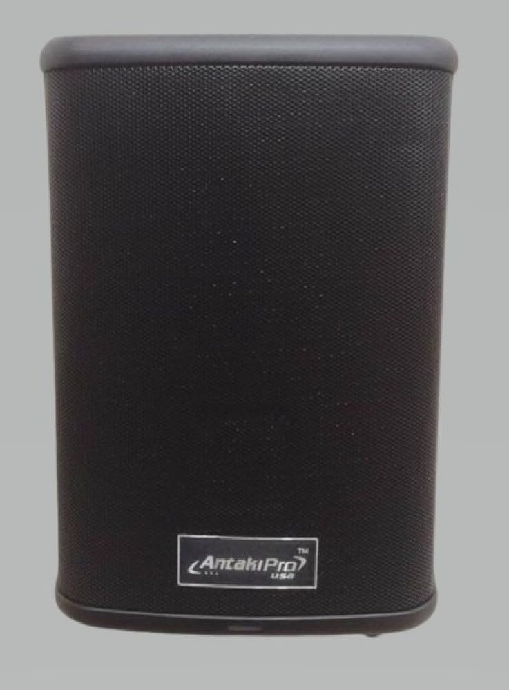 ANTAKIPRO AP-8BT 8-inch AC-DC Powered DJ PA Speaker Bluetooth System Cabinet with Digital Signal Processor 400 Watts Rms 90-240 Volts Automatic