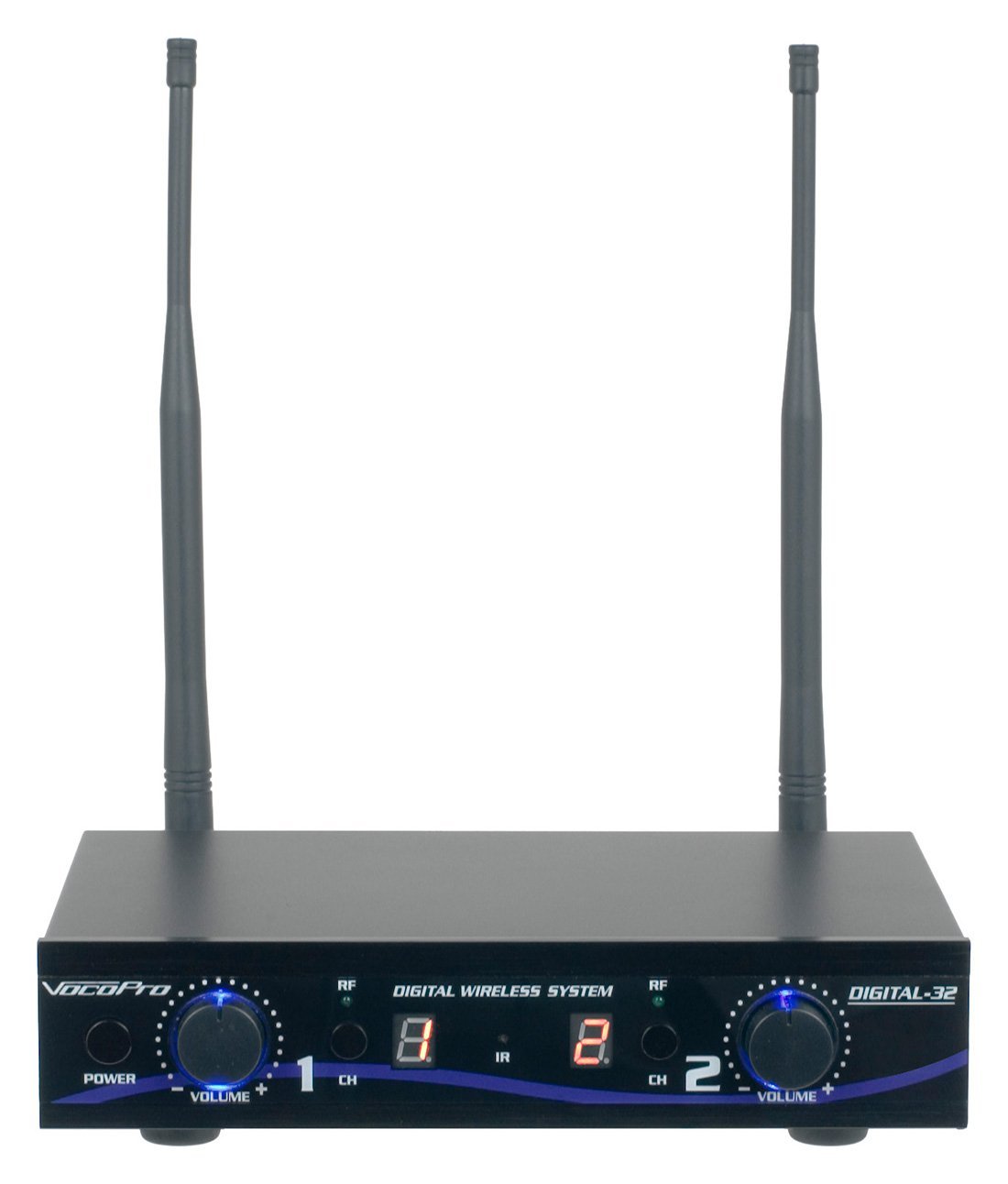 VocoPro - (DIGITAL32-ULTRA Dual Channel Digital Wireless Handheld/Headset/Instrument System