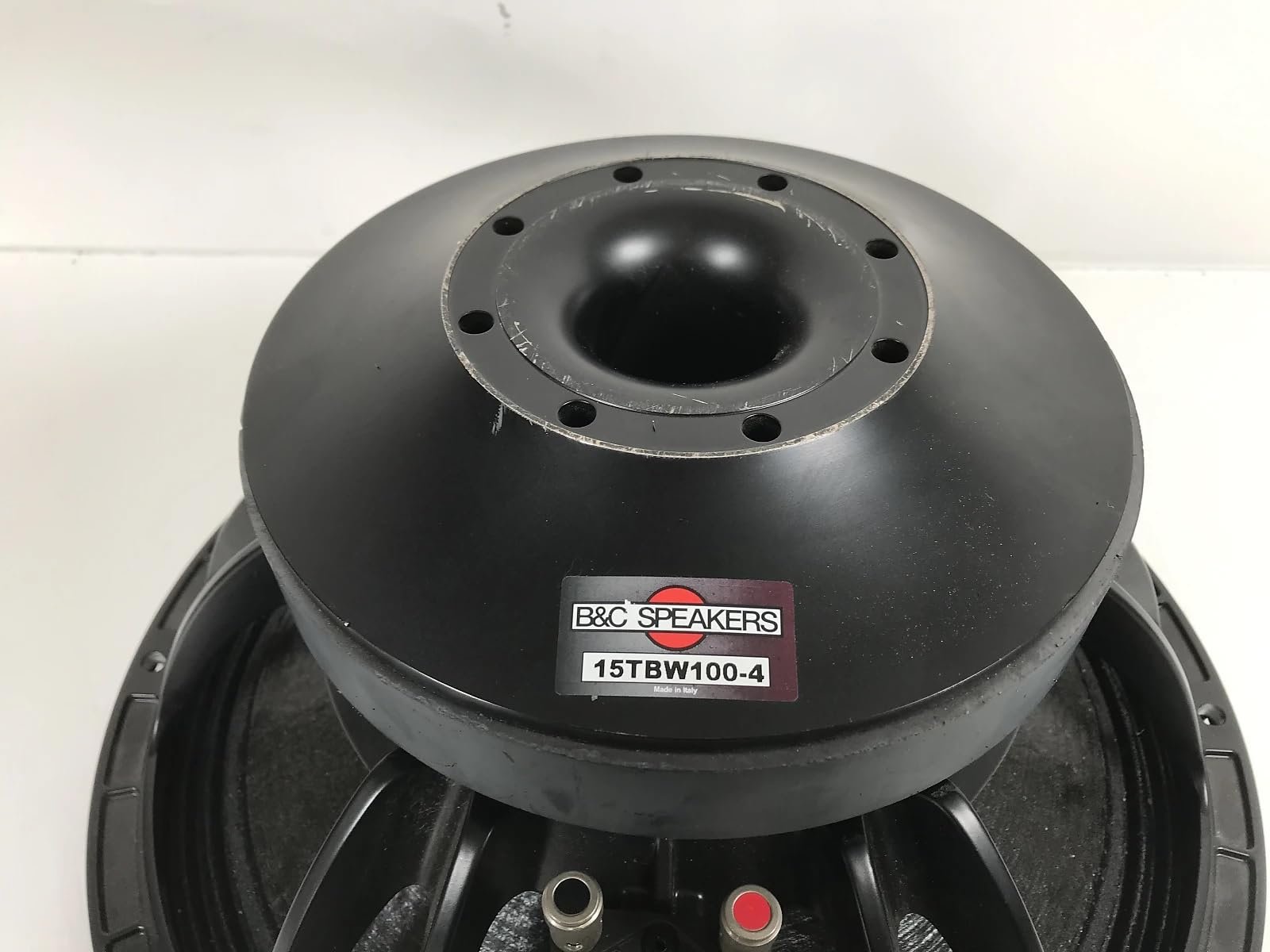 B&C Speakers 15TBW100-4 15-inch Professional Woofer 1500 Watts Rms 3000 Watts Peak 4 Ohms Ventilated Voice Coil Gap Subwoofer Motorcycle Car Pro Audio Sound Speaker - ALT15TBW1004M
