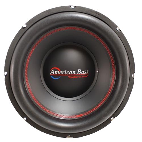 American Bass Titan 10 Inch Subwoofer 600 Watt RMS and 1200 Watt Max Power, Dual 4 Ohm Impedance, 120-oz Magnet, and 2.5-inch Voice Coil, Pack of 1