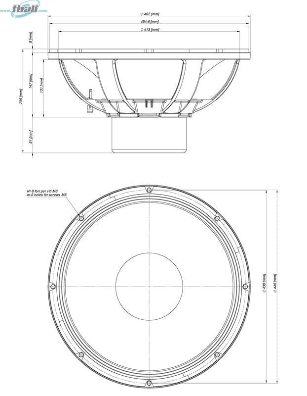Eighteen Sound 18SDS.2 LF Driver 18-inch High Power Neo Subwoofer with DSS Double Silicon Spider 1800 Watts RMS 16000 Watts Peak, ISV Interleaved Sandwich Voice Coil 2-Ohms