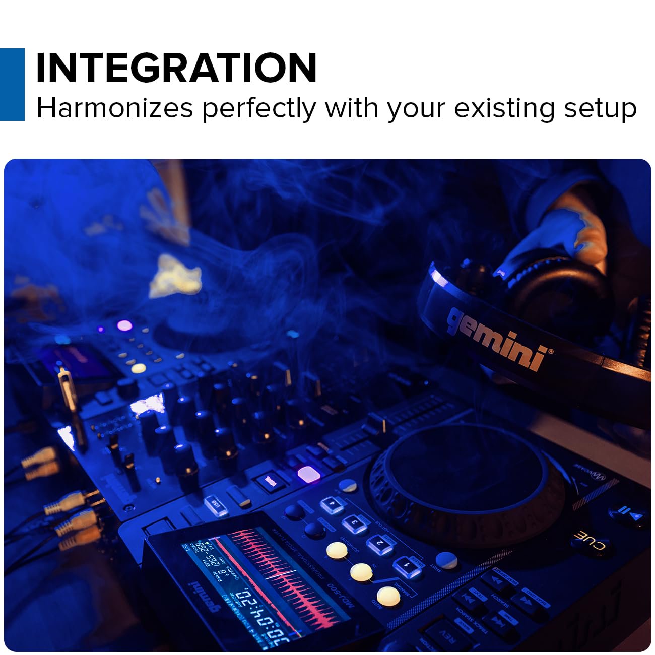 Gemini Sound MDJ-500 - Professional DJ Media Player, Compact Design with Full-Featured Performance, Compatible with Virtual DJ, Perfect for Beginners