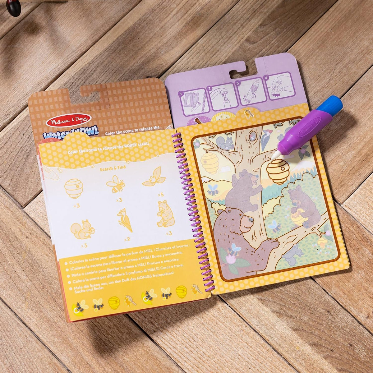 Melissa & Doug Scented Water Wow! Treats, Mess-Free Coloring Activity Pad