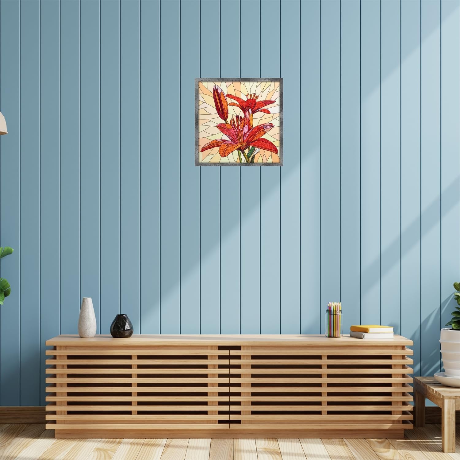 Leisure Arts Lily Diamond Art KIT 12"