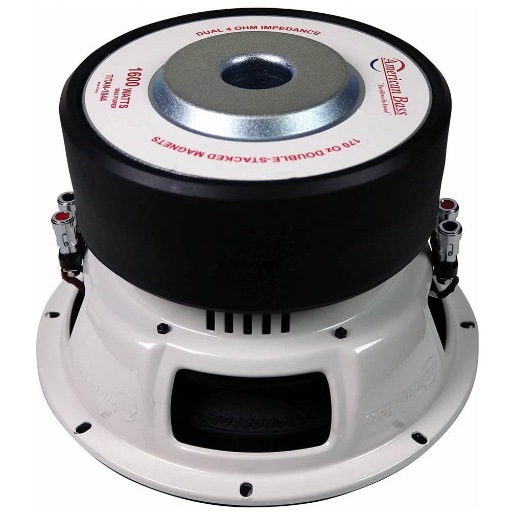 American Bass XD-1044 XD 10-inch Subwoofer 450 Watt RMS / 900 Watt Max Dual Voice Coil 4 Ohm Voice Coils 125 Oz Magnet