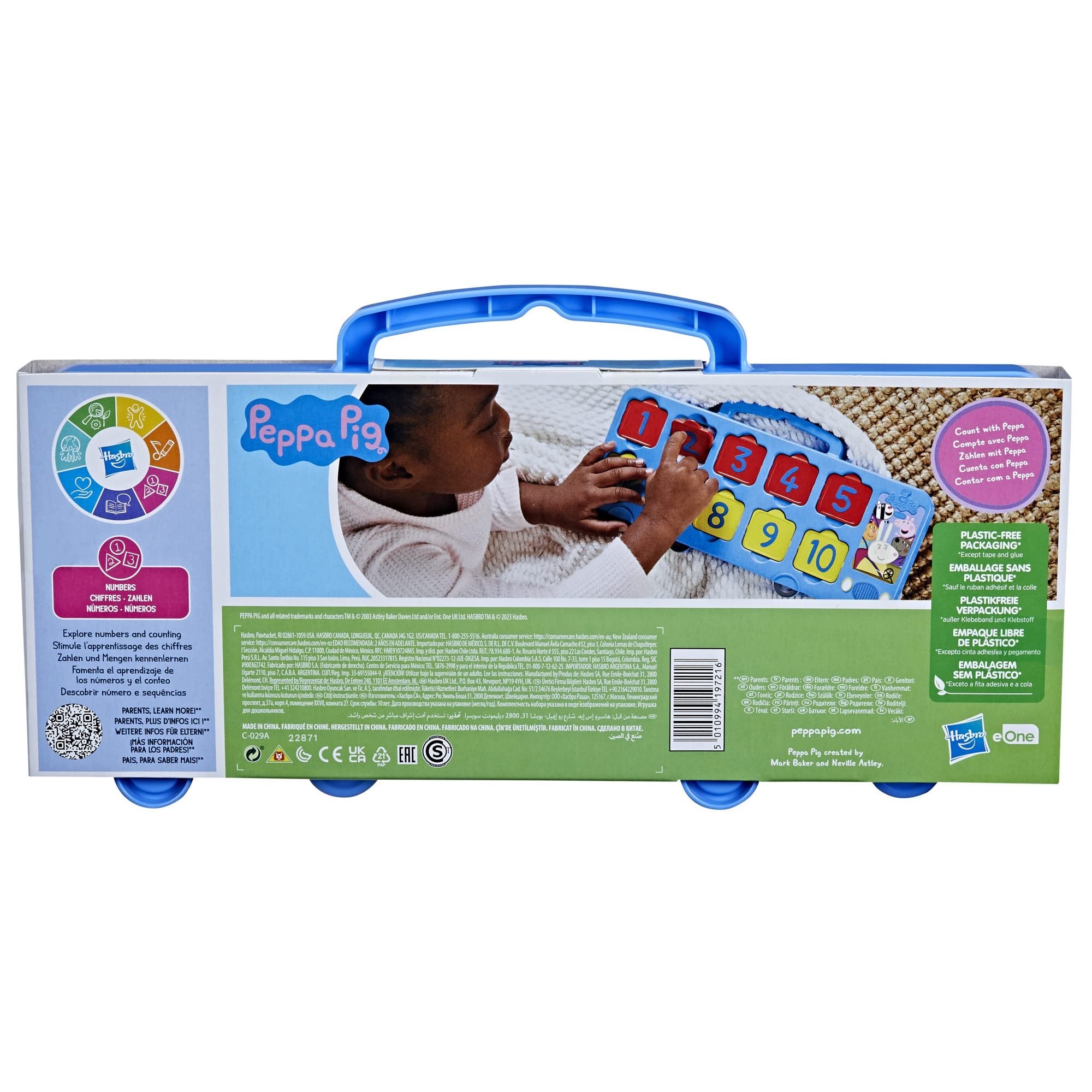 Peppa Pig Peppas Number Fun Bus Counting 1 to 10 Kids Toy