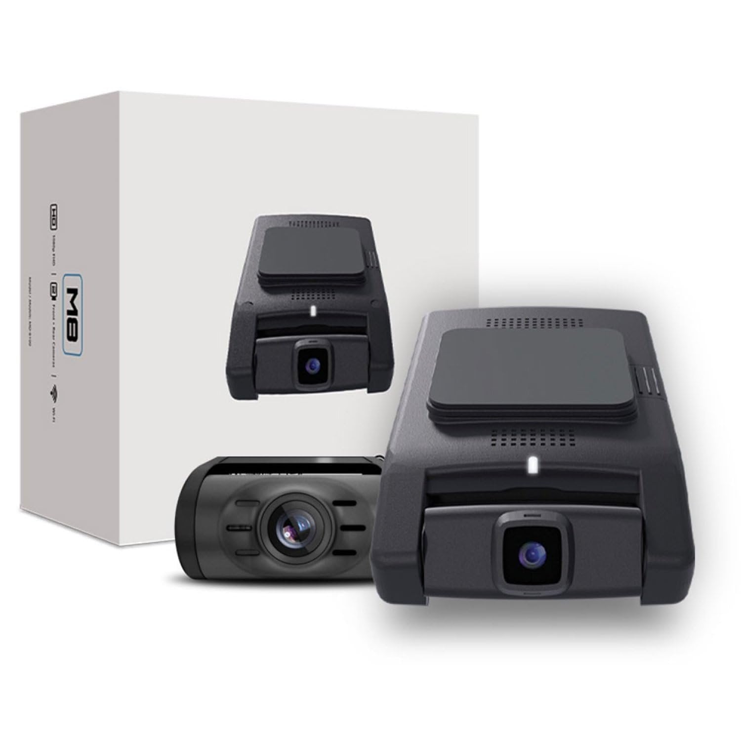 Momento M8 3-Ch FHD w/Dual 5.0GHz Wi-Fi + GPS Front & Rear Dash Camera Kit (MD-8100) Includes 32GB MicroSD Card