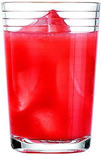 Juice Glasses 7 oz. Set Of 4 Glass Cups – By Home Essentials and Beyond – Beverage Water Tumblers for Juice, Whiskey, Cocktails, Iced Tea. Dishwasher safe.