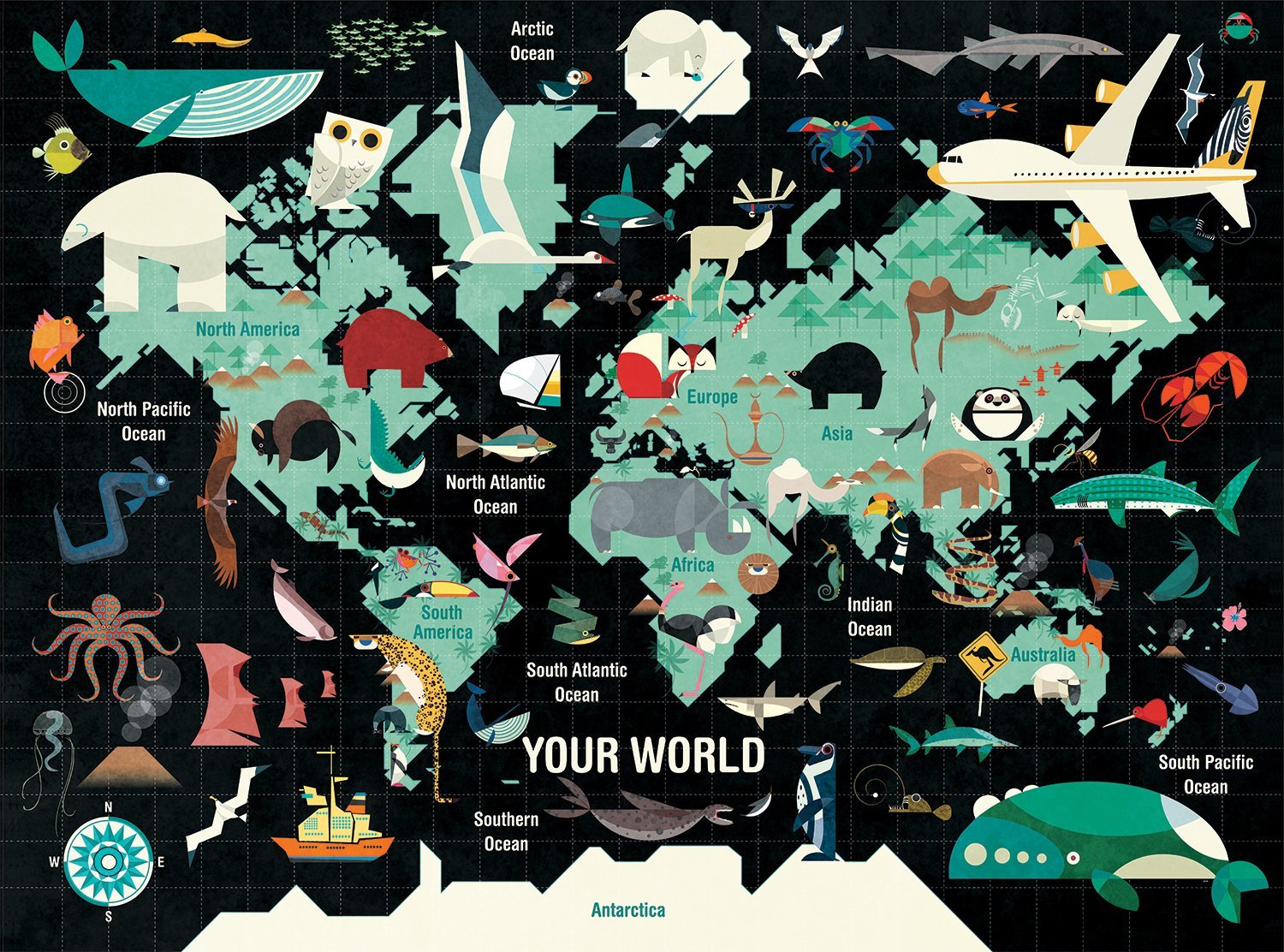 Mudpuppy Your World Puzzle